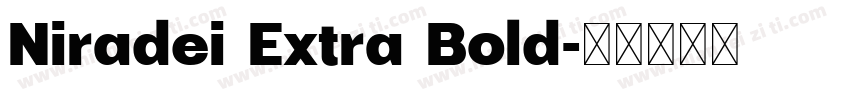 Niradei Extra Bold字体转换